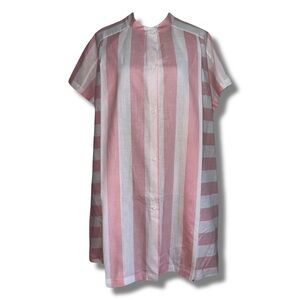 Vintage Pink & White Striped Night Dress